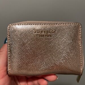 Kate Spade Metallic Rose Gold Wallet